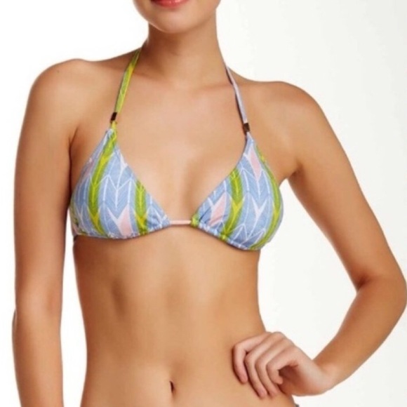 TART COLLECTIONS Nordstrom’s String Bikini Top Blue Print NWT - Picture 7 of 8